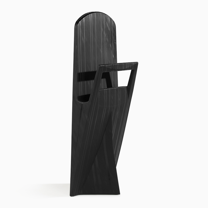 Eccopanta gessato bedroom coat stand - black 1